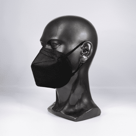 Respirator mask FFP2 NR foldable without exhalation valve black